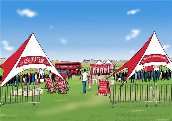 pimms storyboard example created in loose color of crowds