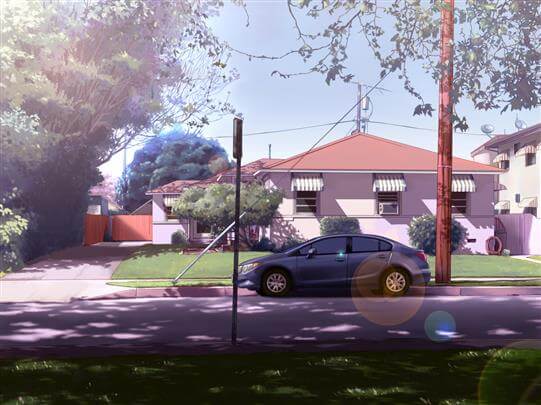 storyboard example created in tight colour of architectural/experiential