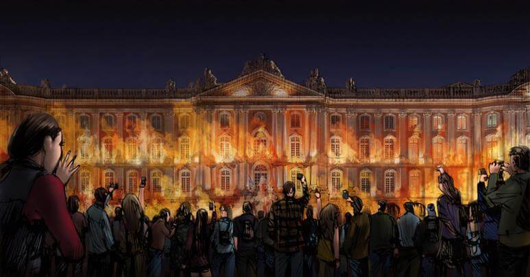 storyboard example created in Digital Painting of Sci-fi Illustrations