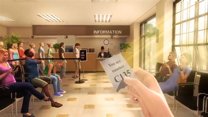 storyboard example created in 3d  of architectural/experiential