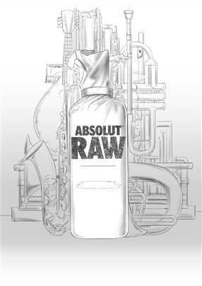 bbh storyboard example created in pencil sketch tight of products