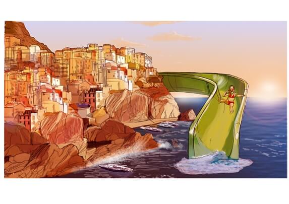 storyboard example created in Tight Color of Experiential Event Design