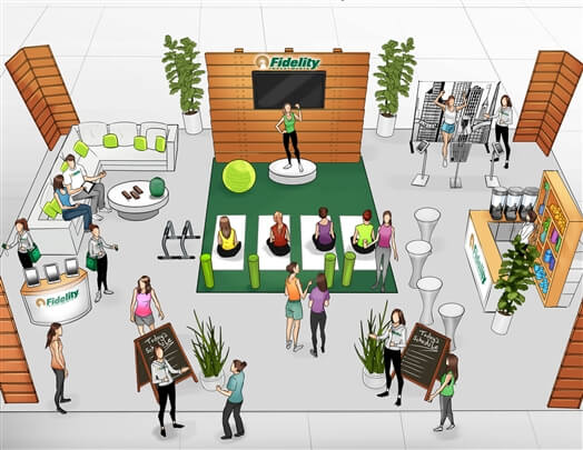 storyboard example created in Tight Color of Experiential Event Design