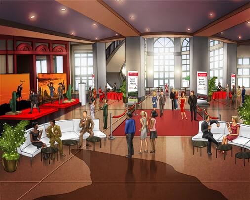 storyboard example created in Tight Color of Experiential Event Design