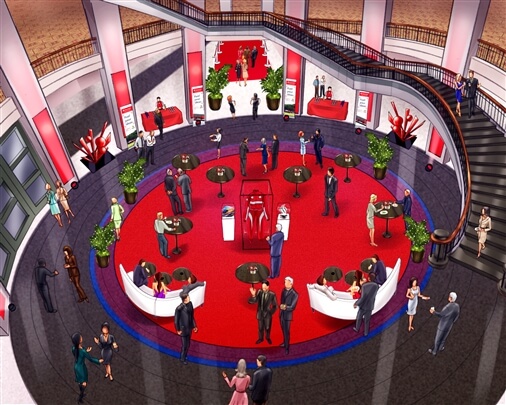 storyboard example created in Tight Color of Experiential Event Design