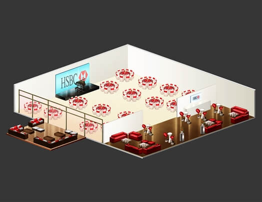 storyboard example created in Tight Color of Experiential Event Design