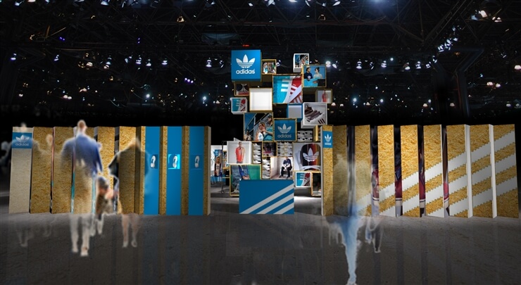 storyboard example created in Photomanipulation of Experiential Event Design