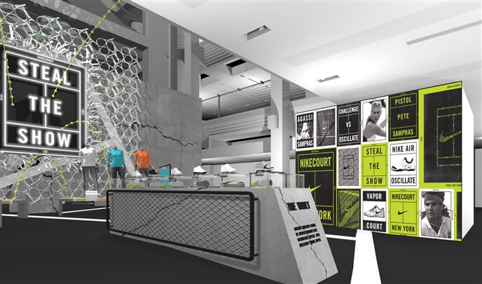 storyboard example created in Tight Color of Experiential Event Design