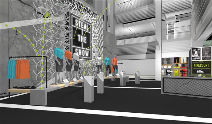 storyboard example created in Tight Color of Experiential Event Design