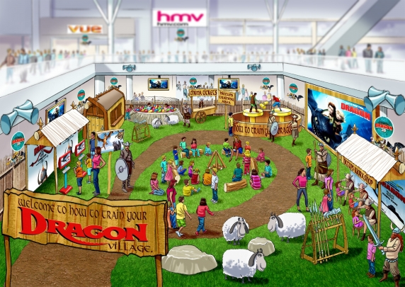 storyboard example created in key visuals of architectural/experiential