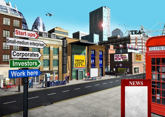 storyboard example created in tight colour of architectural/experiential