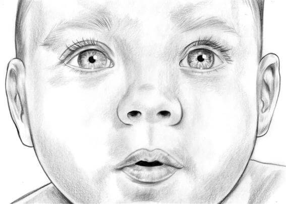 storyboard example created in pencil sketch tight of family