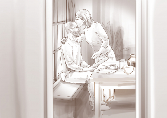 storyboard example created in Pencil Sketches of Expression Illustrations