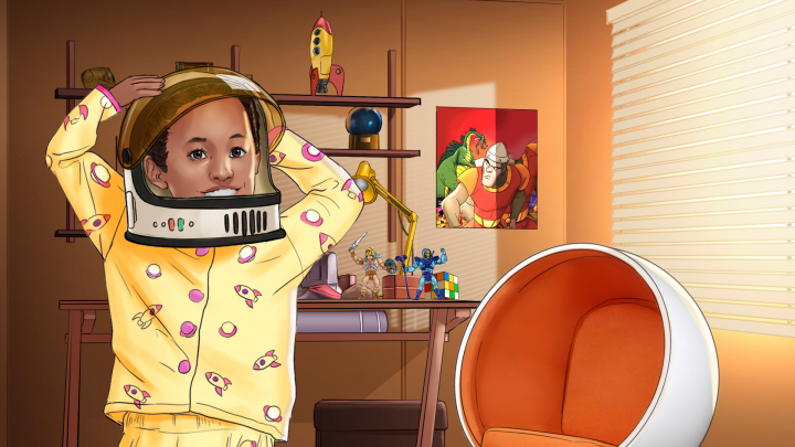 storyboard example created in Tight Color of Children Illustrations