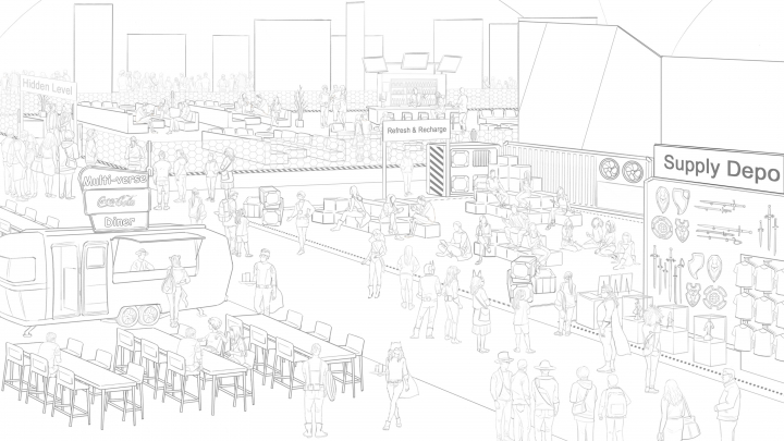 storyboard example created in Key Visuals of Experiential Event Design