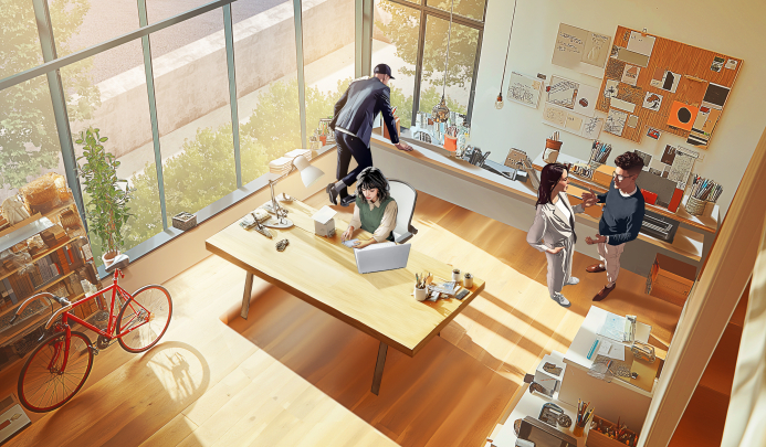 storyboard example created in AI Generated of Cinematic Illustrations