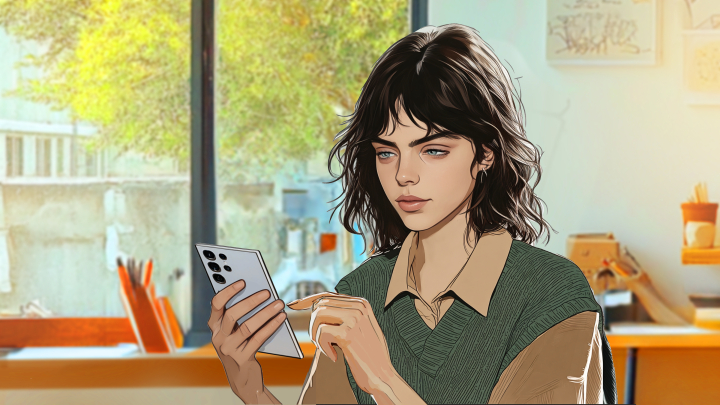 storyboard example created in AI Generated of Women Illustrations