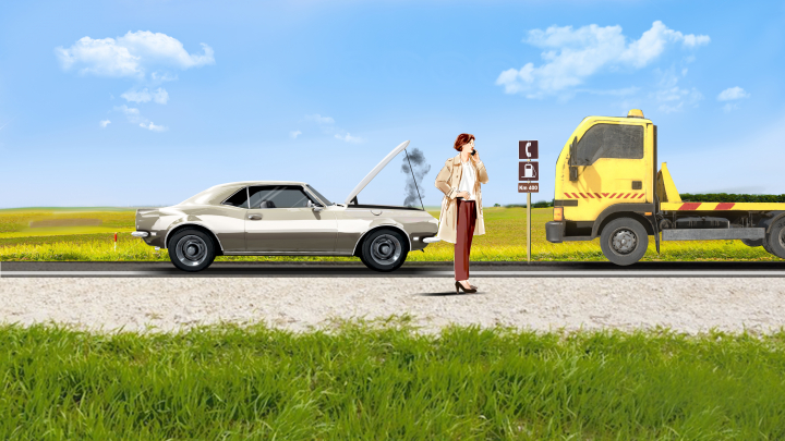 storyboard example created in Photomanipulation of Automotive Illustrations