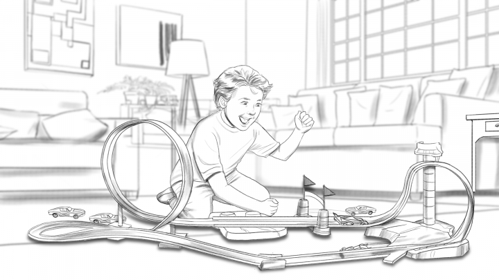 storyboard example created in  of Children Illustrations