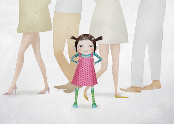 storyboard example created in loose color of children