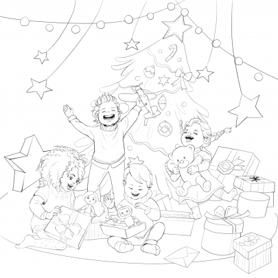 storyboard example created in Pencil Sketches of Children's Book Illustrators