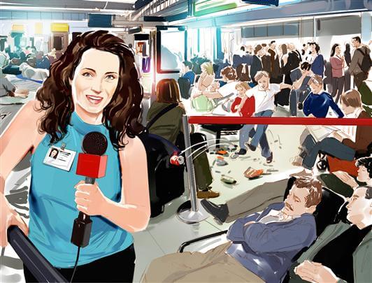 storyboard example created in tight colour of crowds