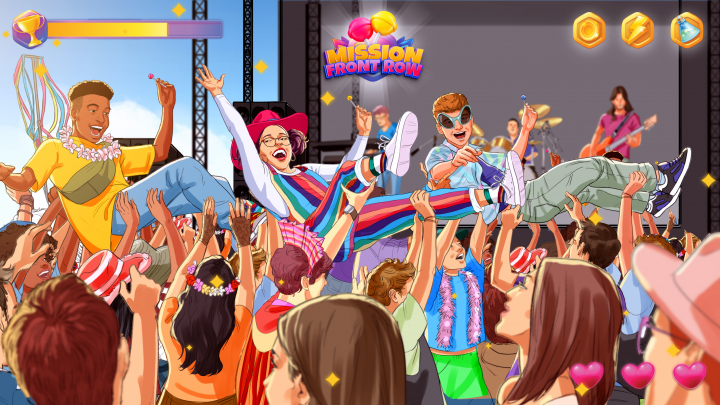 storyboard example created in Tight Color of Crowd Illustrations