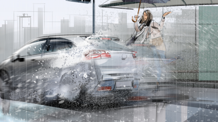 storyboard example created in Digital Painting of Cinematic Illustrations