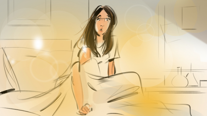 storyboard example created in Spot Color of Expression Illustrations
