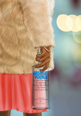 Absolut storyboard example created in Tight Color of Product Illustrations