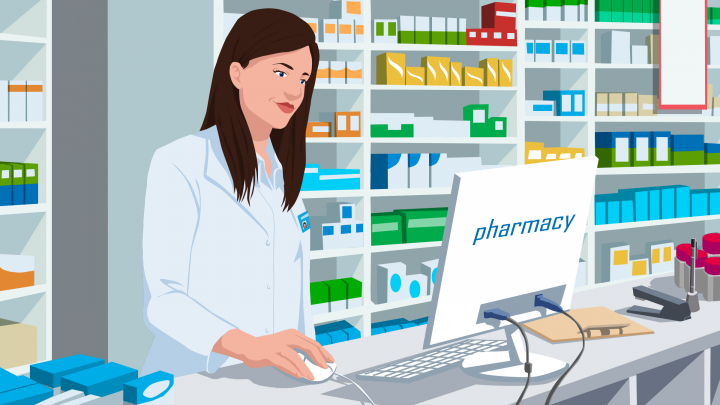Undisclosed storyboard example created in Graphic of Pharmaceutical Illustrations