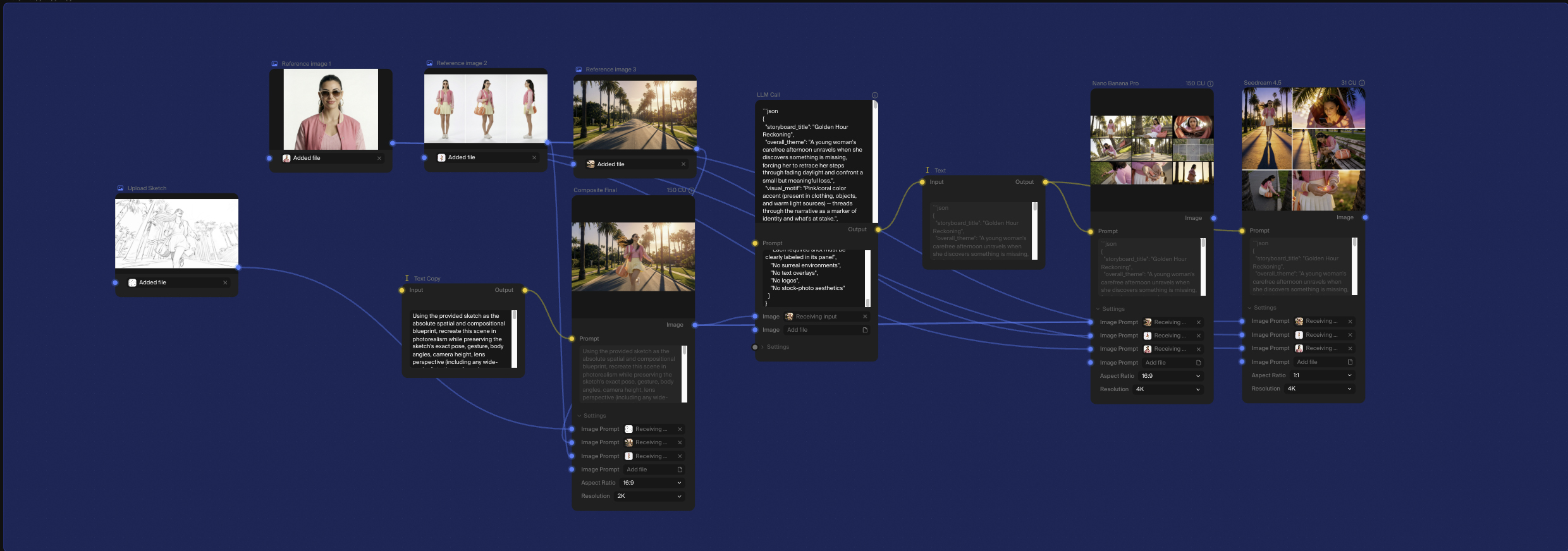 Director's Eye Pre-Vis workflow diagram