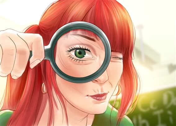 storyboard example created in Loose Color Illustrations of Women Illustrations