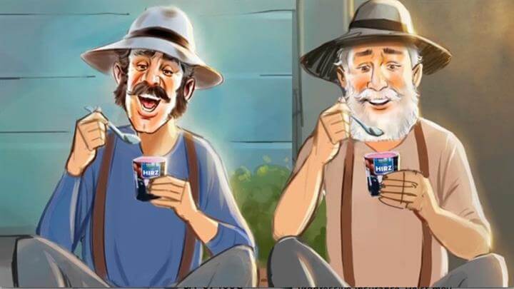 storyboard example created in loose color of character design