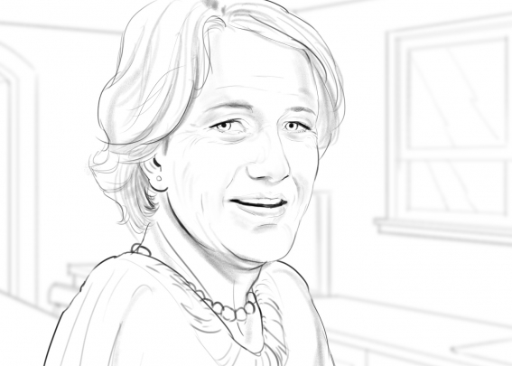 Publicis Dublin storyboard example created in Pencil Sketches of older woman