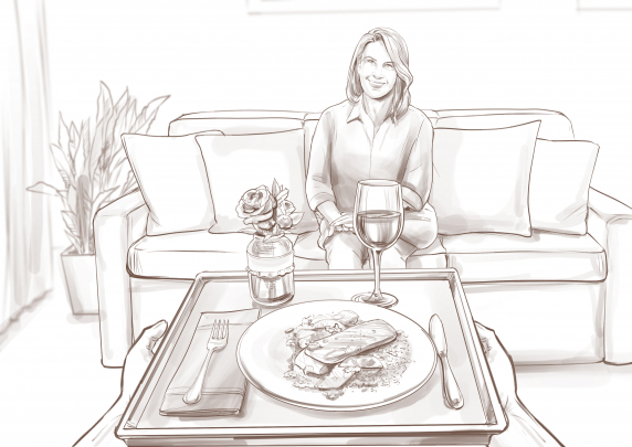 storyboard example created in Pencil Sketches of Women Illustrations