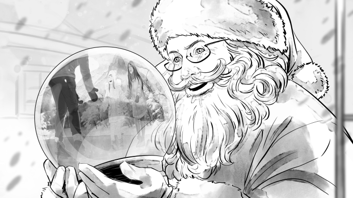 storyboard example created in Pencil Sketches of Fantasy Illustrations