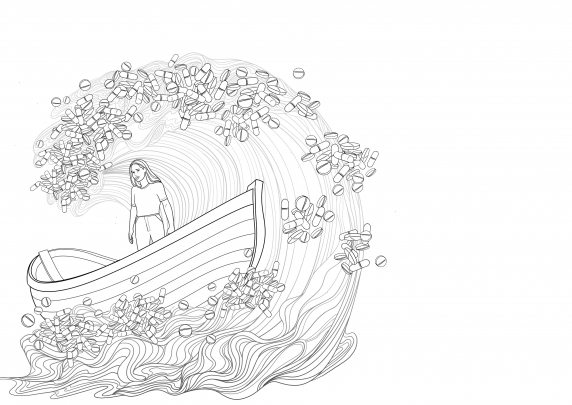 Langland storyboard example created in Pencil Sketches of Pharmaceutical Illustrations
