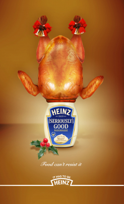 Heinz storyboard example created in Photomanipulation of Product Illustrations