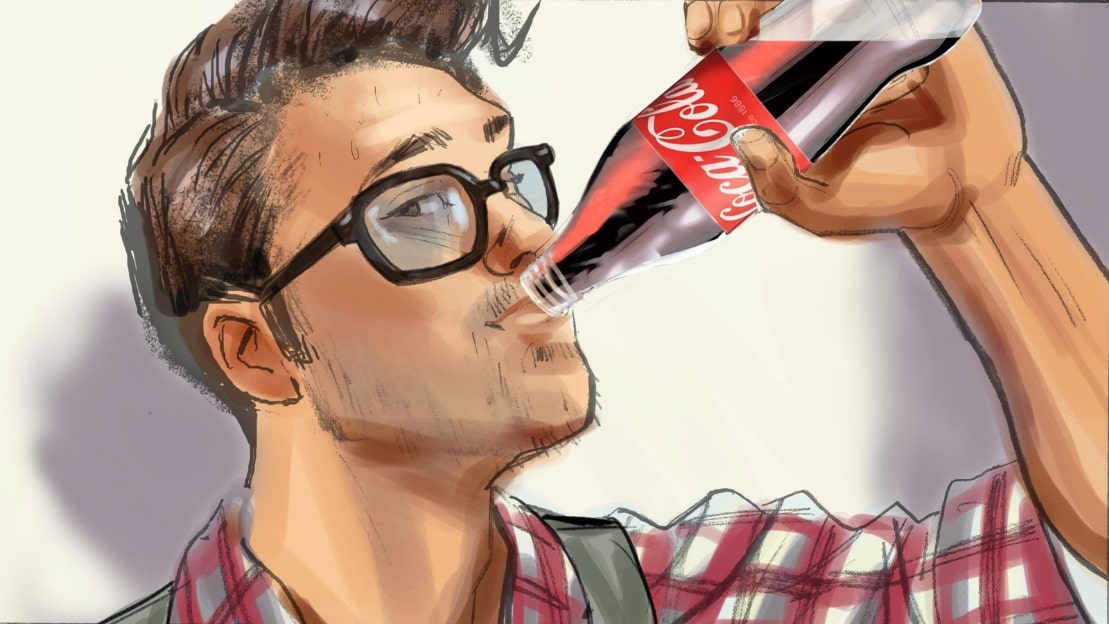 Coke Subway Animatic Storyboard example1