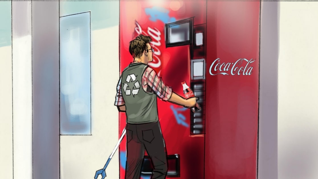 Coke Subway Animatic Storyboard example7