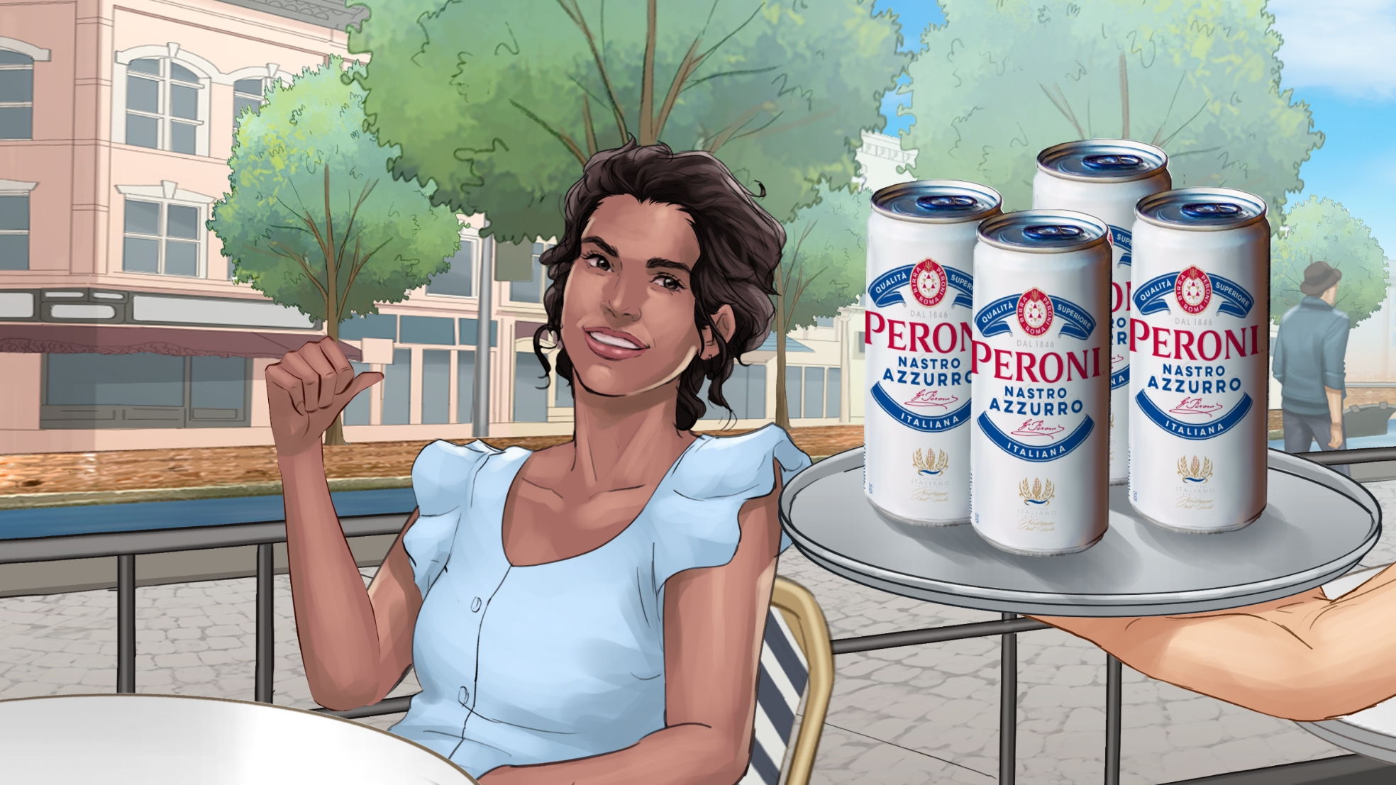Peroni Canal Side Storyboard example10
