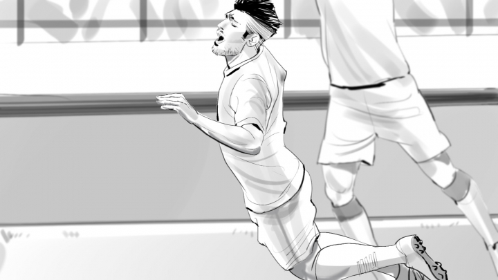 storyboard example created in  of Sports Illustration