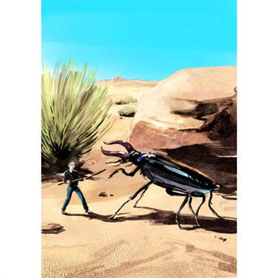 storyboard example created in tight colour of animals