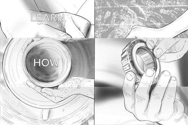 storyboard example created in Tight Pencil Sketches of 