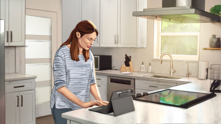 storyboard example created in Tight Color of Women Illustrations