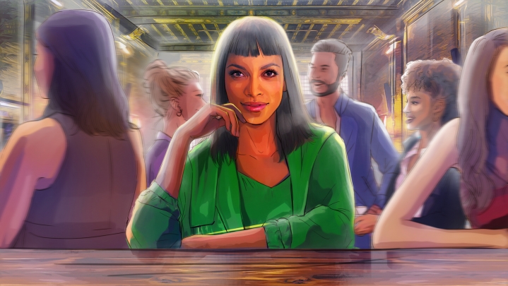 storyboard example created in Tight Color of Women Illustrations