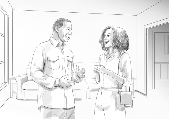 storyboard example created in Tight Pencil Sketches of 
